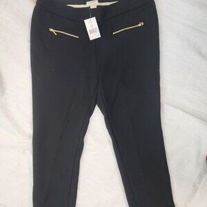 Kate Spade, cropped, wool pants. Zipper accents. Size 12